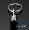 Metal Piston Car Keychain Keyfob Engine Fob Key Chain Ring key ring