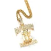 Pendentif Colliers Records Musique classique Deathrow Chaîne Collier pour hommes Femmes Full Zircon Prisonnier Alphabet Hip Hop King Drop 231216