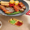 Plates 2 Pcs Sauce Container Condiment Tray Soy Olive Oil Dipping Dishes Plate Seasoning