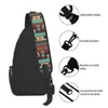 Sac à dos Boho éléphants coucher de soleil motif sac à bandoulière pour hommes mode animaux bohème épaule poitrine bandoulière voyage randonnée sac à dos