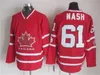 Team Canada Vintage-Version Throwback Retro-Trikots 31 PREIS 87 CROSBY 16 TOEWS 61 NASH 1 LUONGO 12 IGINLA Hockey-Trikot