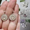 Baumeln Ohrringe Vintage Runde Mondstein Tropfen Ohrring Geometrie Antike Silber Farbe Metall Haken Für Frauen Schmuck Geschenk Party 2023