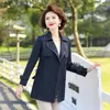 Women's Trench Coats Spring 2023 Mid Aged Jacket Solid Lace-Up Double Breasted High Quality Long Coat For Women