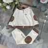 peuterjongen kleedt set designer kind lentemode outfits 2 stuks kleine meisjes witte winterkleding sets hoodie en broek