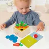 Sortowanie gniazdowania Zabawki drewniane drewniane gry pasujące gry puzzle zabawki dzieci Montessori zabawki pull marchewki zabawki dla dzieci edukacyjne zabawki dla wieku 1 -letniego Q231218