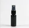 Botellas de almacenamiento 50 Uds 30ml 50ml 100ml pulverizador de plástico negro para hombres pulverizador vacío Perfume Masculino loción envases cosméticos