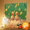 Anime tapestry vägg hängande söta roliga anka mor barn hippie kawaii rum dekor tapestry estetik för tjej tonåring rummet dekoration