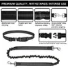 Colarinhos de cachorro colaras de mãos grátis 2 cães bungee bungee animal de estimação de animais de estimação da cintura para caminhada Treinamento de corrida para caminhadas para cães grandes suprimentos 231216