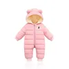 Rompers LZH Baby Snowsuit Infant Newborn Clothes Kids Winter Jumpsuit For Boys Girls Romper For Baby Overalls Children Christmas CostumeL231114