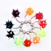 10st. Lot Rainbow Color Silicon Ball Spike Belly Nipple Button Ring Punk Mens Women Navel Piercing Body Jewelry223n