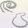 Stainless Steel Necklace Byzantine Link Silver Chain Men Women Necklaces Fashion Unisex Thick Silver Necklaces Width 6mm 8mm 19907491