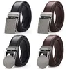 Cetiri Men's Ratchet Click Genuine Leather Dress Belt For Men Jeans Holeless Automatic Sliding Buckle Black Brown Belts Cin C280o