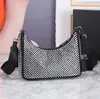 Designer Re-edition Satin Bags Galleria Bag Women Luxurys Fashion Top-kvalitet Blingbling Classics Pocket Diagonal Cross Bag