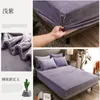 Bedding sets Winter Solid Colored Plush Warm And Comfortable Bed Covers Mattresses Protective Non Slip Sheets SnugSleep Multi Size 231218