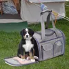 Sac de transport pour chien, voyage pour animaux de compagnie, chaton, Portable, extensible, approuvé par les compagnies aériennes, sac lavable à côtés souples