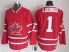 Team Canada Vintage-Version Throwback Retro-Trikots 31 PREIS 87 CROSBY 16 TOEWS 61 NASH 1 LUONGO 12 IGINLA Hockey-Trikot