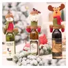 Dekoracje świąteczne świąteczne butelki wina