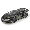 Auto elettrica RC 1/24 Lamborghini Aventador SVJ63 Modello in lega Giocattolo Fonde sotto pressione Fusione di metallo Suono e giocattoli luminosi per bambini Veicolo 231218