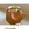 Crossbody Bags Designer Leather Handbags Botte Venetas High Luxury Customized 2024 New Sheepskin Woven Knotting Bag Sardine Handheld Gold Handle Hardware Han HBA6