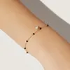 Link Bracelets S925 Sterling Silver Temperament Everything With Pearl Chalcone Bracelet