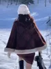 فساتين العمل الشتاء أحمر دافئ عيد الميلاد من قطعتين مجموعة من النساء منقوشات مسبقًا على غرار تنورة حلوة بدلة أنثى كوري خمر عام 2024