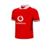 2023/24 Maillot de rugby de la Nouvelle-Galles Maillots de l'équipe nationale Cymru Sever Version Coupe du monde Polo T-shirt 22 23 Top Welsh Rugby Training Jesery taille