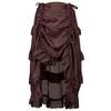 Dresses Plus Size Lady Steampunk Corset Floor Length Skirt Costume Gothic Vintage Hippy Pirate Layer Drawstring Outfit