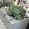 9A Quality khaki Green Green Hag Bag Bag Bag Crossbody Bage Cowwhide Bag Bag Bag Women Women Underarm Bag Bag Bag عالية السعة