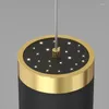 Chandeliers Modern LED Pendant Lights Luxury Dining Room Lamp Gold Black Creative Starry Decoracion Kitchen Table Bar