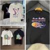 デザイナーTサマーメンズ女性ブラックTシャツレターメンズシャツプリント半袖ブランドシャツバスケットボールティーストリートアパレル服1V 7シャツ