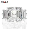 Anneaux de mariage OEVAS luxe solide 925 en argent Sterling créé pierres précieuses de mariage fiançailles diamant anneaux pour les femmes bijoux fins cadeau en gros 231218