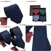 Krawaty na szyję krawaty Huishi 8 cm 8 style męskie solidne ciemnoniebieskie krawat 6 cm wodoodporne jacquard codziennie noszenie cravat przyjęcie weselne dhude dhude