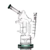 Ogromne bongs recycler Glass Bong Hookah Oilt Rig 13 Water Rura Bird Cage Big Bubbler Mobius Matrix Sidecar Zlewka mocna 14 mm miska trzy zz