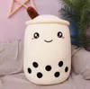 Bolha copo de chá brinquedos de pelúcia kawaii frutas leite chá design crianças boneca de pelúcia travesseiro macio almofada presente de aniversário para menina amigo