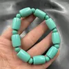 Bracciale da uomo con perline tubolari in imitazione turchese ottimizzato