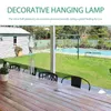 Decorative Figurines Floor Lamp Solar Angels Hanging Lights Outdoor Windchime Decor Pendant Chimes Vintage