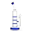 12 inch thick glass bong hookah turbo double honeycomb perc glass water pipe