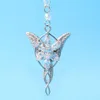 Bijoux de mariage en argent Sterling 925, colliers avec pendentif seigneur princesse Arwen Evenstar pour femmes, cristal Arwen 210315248J