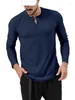 T-shirt da uomo T-shirt a maniche lunghe per il tempo libero pullover taglie forti