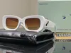 Fashion offw Sunglasses Women's designer cat eye plate glasses men's thick frame mirror leg sunglasses