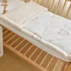 Ensembles de literie Bébé linge de lit berceau surmatelas coussin de couchage né berceau lit de couchage chaud doux Minky bébé ensemble de literie maternelle 231218