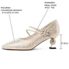 Dress Shoes 9 Years Old Shop Size 33-43 Full Bead Women Heels Fashion Sexy Important Occasions Dancing Party Wedding High Heel