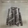 23SS Designer Sweater Men's and Women's Sticked Crow Collar Men's and Women's Fashion Luxury Sweater Letter svart långärmad jumper överdimensionerad blå topp