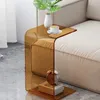 Kitchen Storage Light Luxury Acrylic Simple Creative Living Room Sofa Side Table Shaped Bedroom Transparent Bay Window Small Coffee