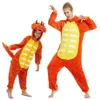 Barboteuses Kigurumi costume pour enfants salopette d'hiver chaud enfant pyjamas pour fille Pjs bébé garçon vêtements de nuit Anime dinosaure Pijama enfant en bas âge maison 231218