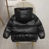 Doudoune veste pour garçon noir chaud à capuche blanc canard hiver enfants filles coupe-vent Parkas enfants pardessus 231218