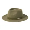 Berets XL Wool Felt Fedora Hat Men 60 Cm Fall Winter Women Big Size Stiff Brim Handmade Fedoras Ships In Box