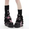 Women Socks Y2k Aesthetic Star Japanese Ankle Warmer Knee High Knitted Foot Cover Bandage Autumn Long