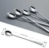 Coffee Scoops Long Handle Iced Tea Spoons Spoon Ice Cream Stirrers Stainless Steel Cocktail Stirring