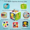 Tri Nesting Stacking Toys Montessori Activité musicale Cube Jouet pour bébé Jouets musicaux 0 12 mois 1 2 3 4 ans Cube avec musique jouet éducatif pour enfant Q231218